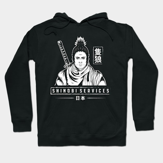 Shinobi Services Hoodie by Alundrart